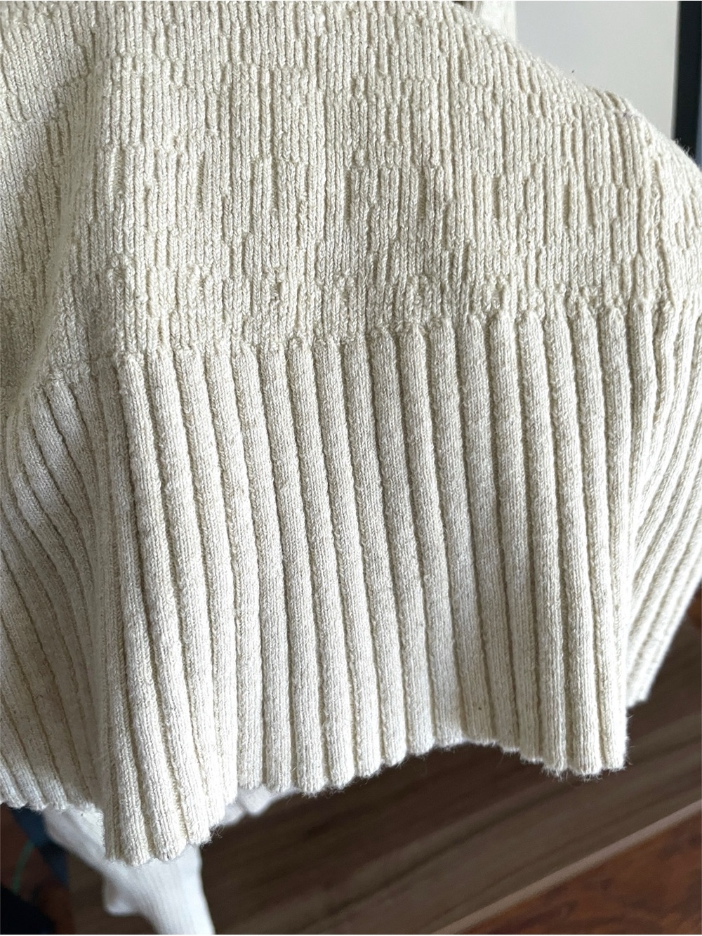 Modern Citizen Sleeveless Knit Tie-Waist Dress, Medium Oatmeal Color - Picture 8 of 16